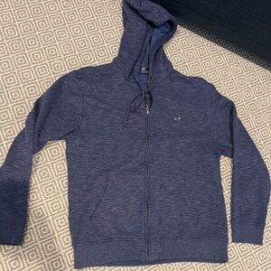 Vineyard Vines Men's Navy Zip-Up Sweater Medium